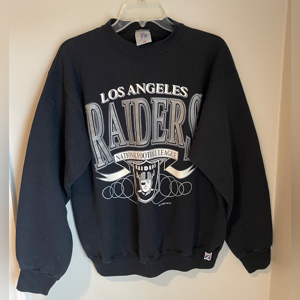 LOGO 7 Vintage Los Angeles Raiders Crewneck Sweatshirt L
